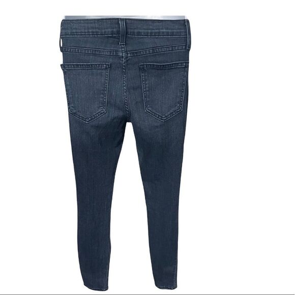 Pistola Audrey Mid Rise Skinny Distressed Jean in Vintage Inspired Dark Wash 26 - Picture 3 of 7